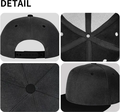 Miniatura 5 de Gorra de béisbol para niños y niñas, gorra de hip hop, ajustable, novedad para niños