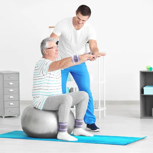 Miniatura 8 de Sportneer Pesas de tobillo para muñeca, par de pesas de 1/2/4/6/10 libras para hombres, mujeres, niños, entrenamiento de fuerza, juego de pesas