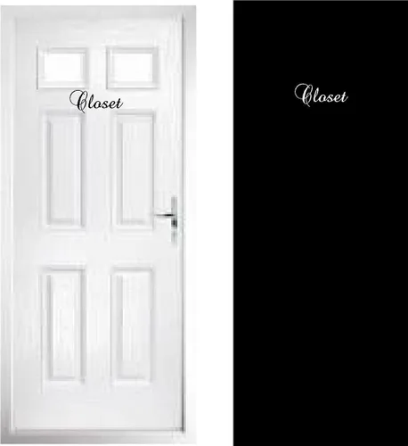Calcomanías para puerta: Pantry, La Cuisine, Les Toilettes, Powder Room. Calcomanías personalizadas para puertas infantiles y paredes con estilo
