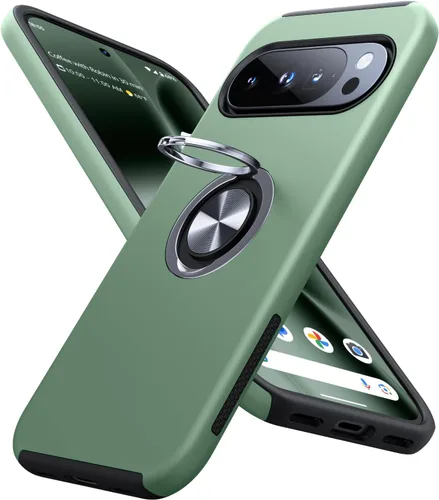 Miniatura 17 de JAME Funda para Google Pixel 7 Pro, Funda de Ajuste Delgado para Pixel 7 Pro con Soporte de Anillo Kickstand
