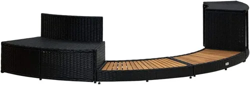 Miniatura 5 de vidaXL Sólida madera de acacia spa envolvente de madera de recinto de entrada paso de bañera de hidromasaje accesorio jardín patio al aire libre