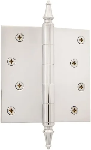 Miniatura 27 de Grandeur Hardware 824304 Bisagra residencial con punta de bellota de 3.5 pulgadas con esquinas de radio de 5/8 pulgadas en peltre antiguo