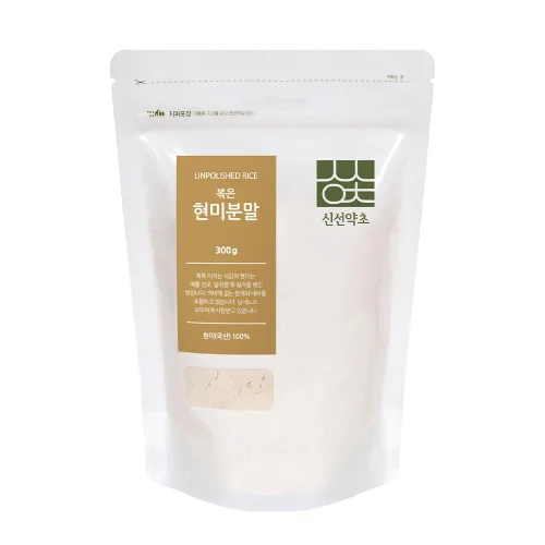 SHINSUN YAKCHO Polvo de arroz integral tostado coreano | 10.58 oz | 1 paquete, arroz sin pulir, bajo en carbohidratos, bajo en calorías, batidos
