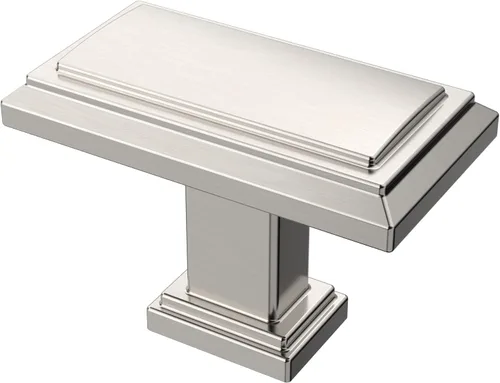 Miniatura 7 de Alzassbg - Paquete de 10 tiradores de gabinete de níquel negro cepillado de 3 pulgadas (76mm) con agujero central, manijas de gabinete de cocina