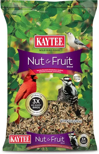 Miniatura 13 de Kaytee Nut & Fruit - Semilla de ave silvestre, 5 lb