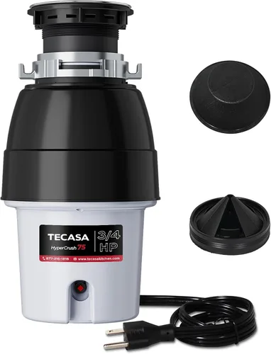 Miniatura 10 de Eliminador de basura de 1 HP con reducción de sonido, triturador de residuos de alimentos para fregadero de cocina, eliminación de basura segura