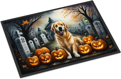Miniatura 35 de Caroline's Treasures DAC2011MAT - Felpudo de Halloween espeluznante con diseño de Beagle, de 18 x 27 pulgadas, para interiores y exteriores