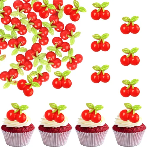 Miniatura 11 de 1 pieza de decoración para pastel de tercer cumpleaños con temática de fresa, flor brillante con temática de frutas dulces, decoración de pastel