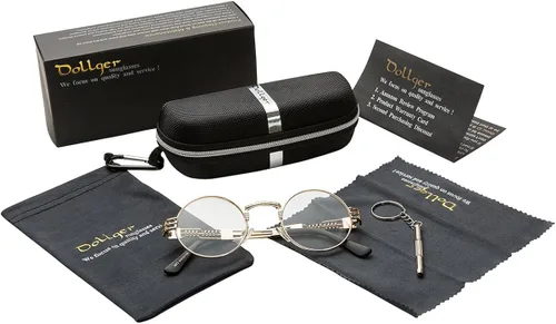 Miniatura 5 de Dollger Gafas de sol redondas Steampunk con marco de metal