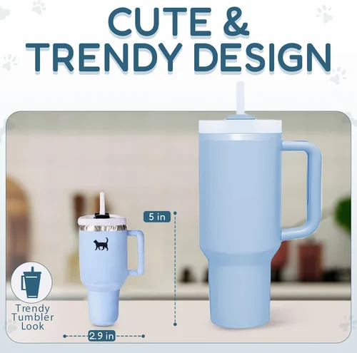 Miniatura 3 de PUPROAR Kitty Cup Juguete de Hierba Gatera - Juguete de Regalo para Gatos de Navidad y Cumpleaños con Hierba Gatera y Crujido, Divertido Relleno