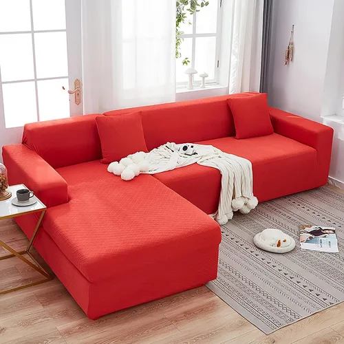 Miniatura 9 de Konsilsa Funda de sofá modular de alta elasticidad, fundas de sofá lavables de jacquard suave con parte inferior elástica, protector de muebles