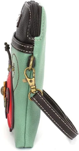 Miniatura 4 de CHALA Bolso cruzado para teléfono celular, piel sintética, lona multicolor con correa ajustable