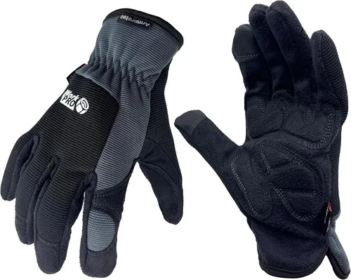 Miniatura 11 de SKYDEER Paquete de 3 pares de guantes de trabajo de cuero duraderos para jardinería y trabajo general (SD8810/L)