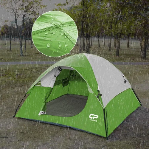 Miniatura 5 de CAMPROS CP 3 Person Tent, Dome Tents for Camping with Rainfly, Waterproof Camping Tent Easy Set Up, Portable Family Tent with Large Mesh Window &