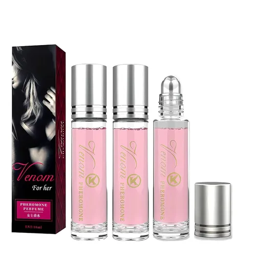 3 perfumes de feromonas para mujer, perfume Lunex Phero, perfume portátil enrollable de larga duración femenina