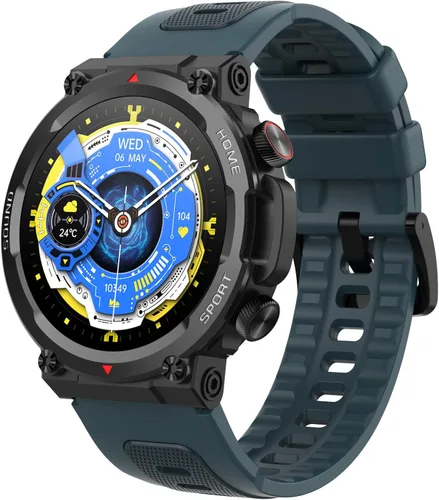 Miniatura 8 de Loluka Relojes inteligentes militares para hombres, reloj inteligente táctico, responder llamadas, monitor de frecuencia cardíaca, rastreador