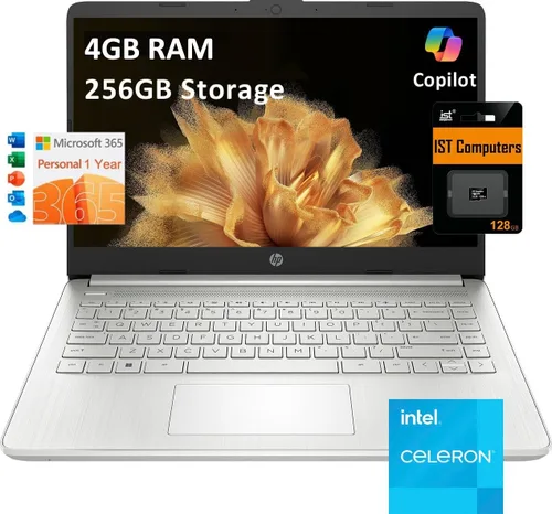 Miniatura 12 de HP 14 portátiles (antirreflejos de 14 pulgadas, Intel Celeron N4120, 8 GB de RAM, 128 GB eMMC + tarjeta SD IST de 128 GB) para el hogar