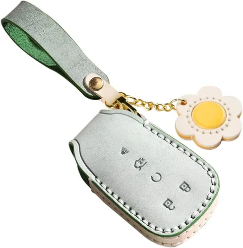Miniatura 17 de ontto Funda para llavero de automóvil para Chevy con protección completa encerada, Verde (3 btn)