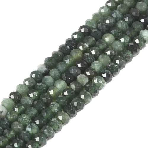 Miniatura 60 de 7 chakras piedras preciosas de 0.236 in de piedras preciosas facetadas Rondelle sueltas cuentas para hacer joyas DIY cuentas de 16 pulgadas