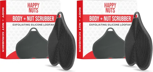 Miniatura 9 de HAPPY NUTS Estropajo de cuerpo de silicona, exfoliante para piel sensible, estropajo de ducha sostenible para el cuerpo, cepillo de cuerpo