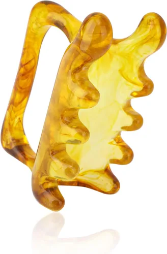 lasuroa Herramienta de masaje grande para la celulitis, herramienta de masaje de celulitis de resina, masajeador de nudos musculares de mano para