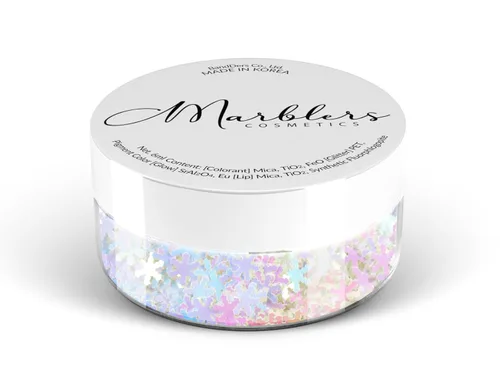 Miniatura 71 de MARBLERS Brillantina de forma gruesa de grado cosmético [estrella] 0.11 onzas (0.11 oz) Escamas No tóxica Vegana Libre de crueldad animal