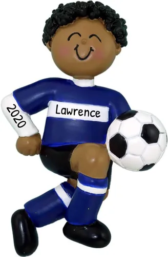 Miniatura 5 de Adornos de fútbol 3D para niño para árbol de Navidad, adorno de fútbol personalizado 2025, adornos de Navidad personalizados para niños, regalos