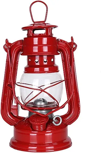 Miniatura 9 de Ochine Linterna vintage de queroseno de metal - Lámpara colgante retro para exteriores, camping y uso de emergencia