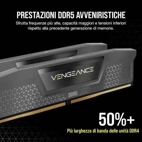 Miniatura 3 de CORSAIR Vengeance DDR5 RAM 96GB (2x48GB) 6000MHz CL36-44-44-96 1.4V Memoria para computadora de escritorio AMD Expo Intel XMP 3.0 – Gris