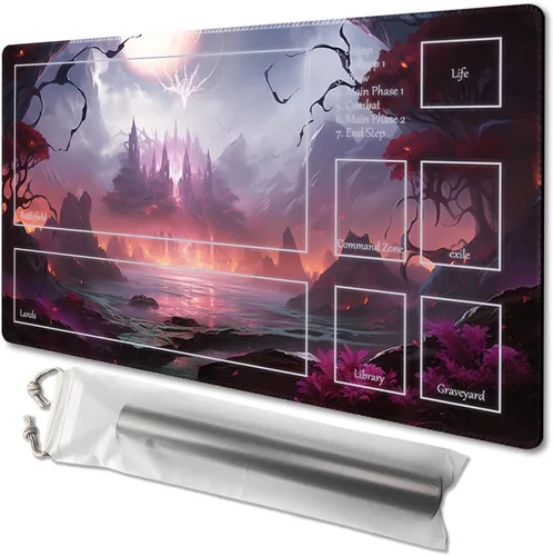Miniatura 71 de MTG - Tapete de juego tamaño 24 x 14 pulgadas, bolsas de almacenamiento gratuitas, respaldo antideslizante, impresión, ideal para entusiastas