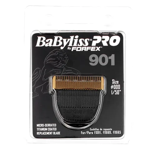 Miniatura 3 de BaBylissPRO Barberology FX901 DLC - Cuchilla de repuesto microdentada de oro y titanio