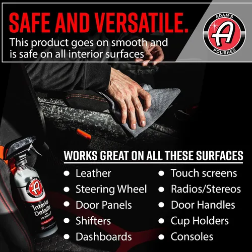 Miniatura 3 de Adam's Polishes Interior Detailer 16 onzas líquidas (Orquídea de Piña) – Limpiador total del interior del automóvil, protector y acondicionador