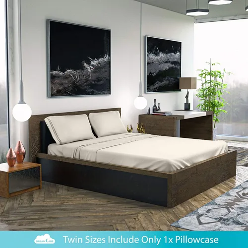 Miniatura 241 de DREAMCARE Juego de sábanas Queen – 6 piezas Sábanas de enfriamiento – hasta 15” Sábanas profundas tamaño Queen – Colección 2500 Supreme – Extra 03