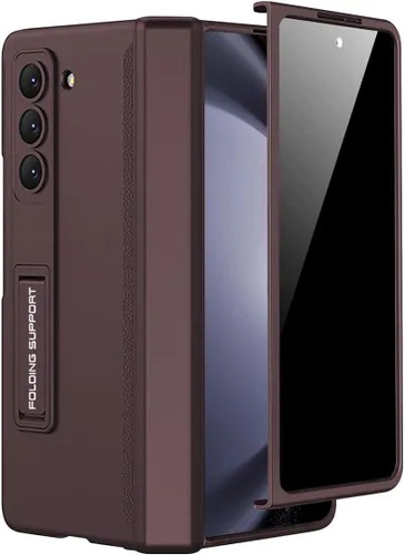 Miniatura 15 de Miimall Funda para Samsung Galaxy Z Fold 5 con protector de pantalla de privacidad, soporte ajustable integrado y protección magnética de bisagra
