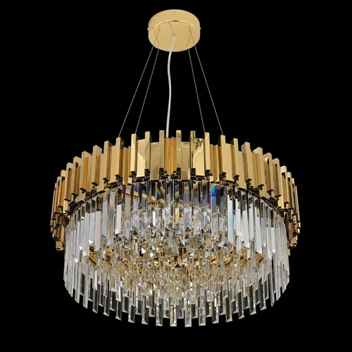 Miniatura 2 de Lámpara de araña de cristal moderna, luz LED, lámpara colgante con pantalla de acero inoxidable, candelabros para isla, luz para techo, comedor, 12