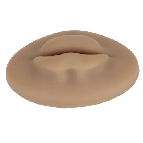 Miniatura 8 de Labios de silicona 3D semipermanentes de tacto real con imitación para labios de entrenamiento, lengua de oído, boca de ojos, silicona 3D