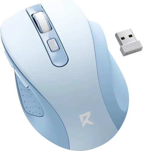 Redragon Mouse inalámbrico para laptop, mouse Bluetooth (BT5.0/3.0 y 2.4G) con 5 niveles de 4000 DPI, mouse inalámbrico silencioso para computadora,
