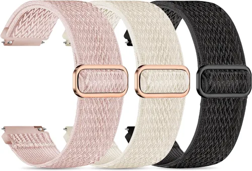 Miniatura 10 de ID208 Plus - Paquete de 3 correas de reloj inteligente para reloj inteligente Fitpolo/Quican/Aeac/Tensky ID208 Plus, correa ajustable de nailon
