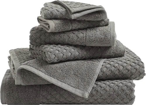 Miniatura 83 de Great Bay Home - Toallas de mano 100% algodón blanco, 6 toallas de baño suaves para manos, altamente absorbentes y de secado rápido, colección