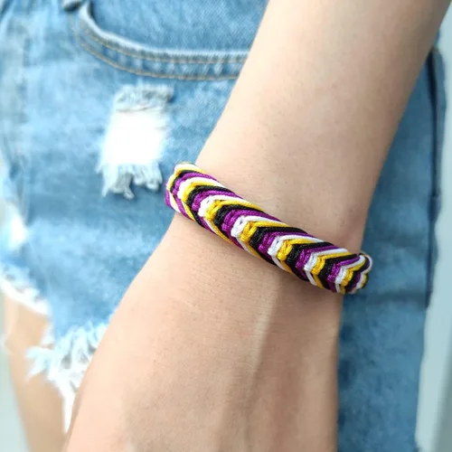Miniatura 7 de LAMIBEE Pulsera tibetana con diseño de pansexualidad bisexual LGBT Proud Love Brazaletes de cuerda de amuleto y bohemio para mujeres y hombres