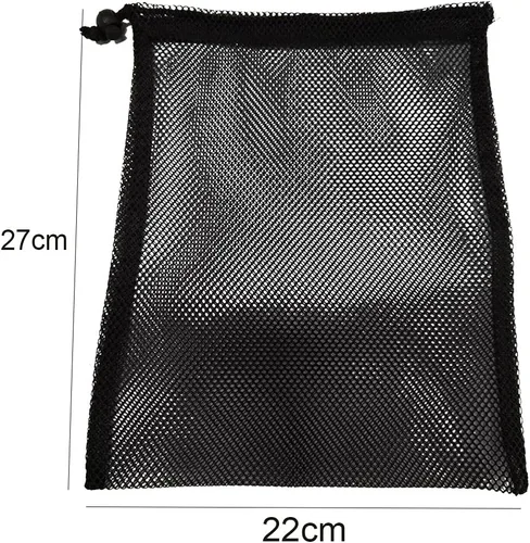 Miniatura 4 de Bolsas de almacenamiento de malla de nailon multiusos con cordón para pelotas de golf, juguetes, herramientas, viajes, actividades al aire libre