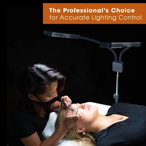 Miniatura 2 de GLAMCOR Elite X Kit de iluminación LED portátil para extensión de pestañas, esteticista, maquillaje, filmación y fotografía 5600K de luz diurna