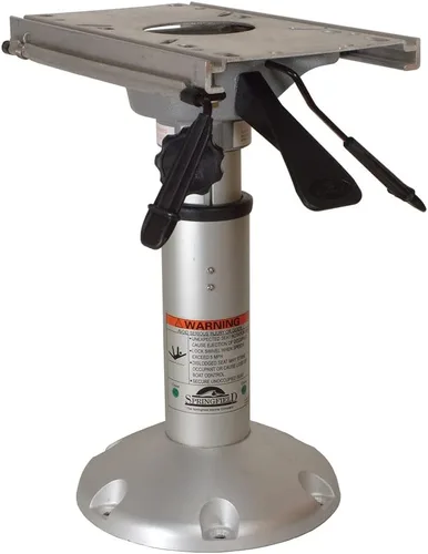 Springfield Marine 1250150-L1 Mainstay - Pedestal regular de 2-3/8 pulgadas, impulsado por aire, 14.5"-20.5", deslizante y giratorio