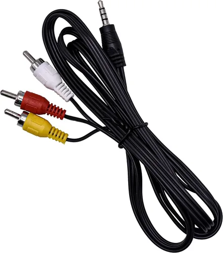 Miniatura 3 de HQRP Cable de audio y video AV compatible con videocámara Panasonic PV-DV200, PV-DV200D, PV-DV201, PV-DV201D, PV-DV202, PV-DV202D