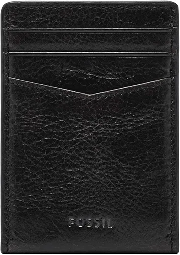 Miniatura 3 de Fossil Funda magnética minimalista de cuero para hombre con clip para dinero y bolsillo frontal