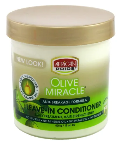 Miniatura 2 de African Pride Acondicionador sin enjuague Olive Miracle 12oz, 12 Oz