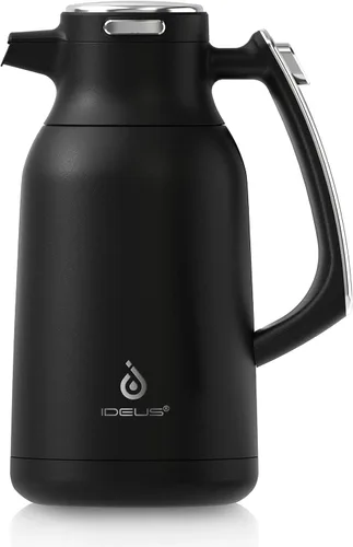 Miniatura 10 de IDEUS Jarra térmica para café 68oz (2,000ml), Jarra de acero inoxidable de doble pared aislada al vacío, Jarra de agua, servidor de café
