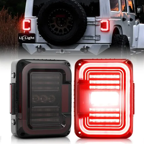 Miniatura 7 de Luces traseras LED aprobadas por el DOT, luces de marcha atrás superbrillantes de 20 W con EMC compatibles con Jeep Wrangler JK&JKU 2007-2017, luz