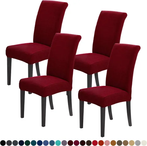 Miniatura 87 de Joccun Fundas para Sillas de Comedor Juego de 2, Fundas Elásticas para Sillas de Comedor Fundas para Sillas de Comedor Protector de Asiento, Funda