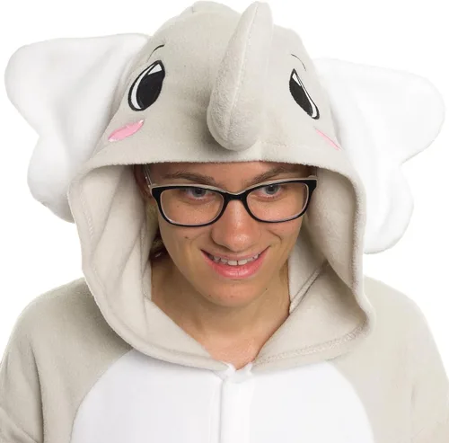 Miniatura 2 de FUNZIEZ! - Disfraz de Halloween para adultos, de animales y criaturas marinas, mameluco afelpado para cosplay, para mujeres y hombres